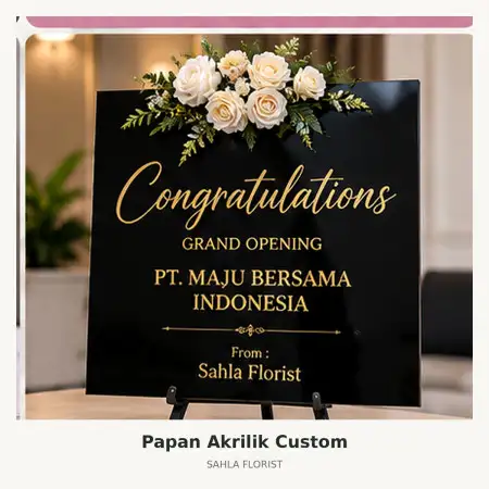 Papan Bunga Akrilik Rs Hermina Bekasi